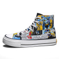 Zapatos casuales de hombre pintados a mano Batman Fashion Sneakers